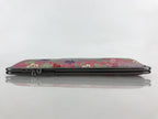 Japanese Vanity Case Comb Hairbrush And Mirror Set Vtg Bag with Clasp KB59