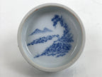 Japanese Vermilion Ink Pad Case Red Seal Shuniku Arita Porcelain Container SZ63