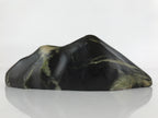 Japanese Viewing Stone Zen Buddhist Suiseki Vtg Black Beige Decoration JK686