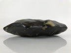 Japanese Viewing Stone Zen Buddhist Suiseki Vtg Black Beige Decoration JK686
