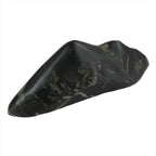 Japanese Viewing Stone Zen Buddhist Suiseki Vtg Black Beige Decoration JK686