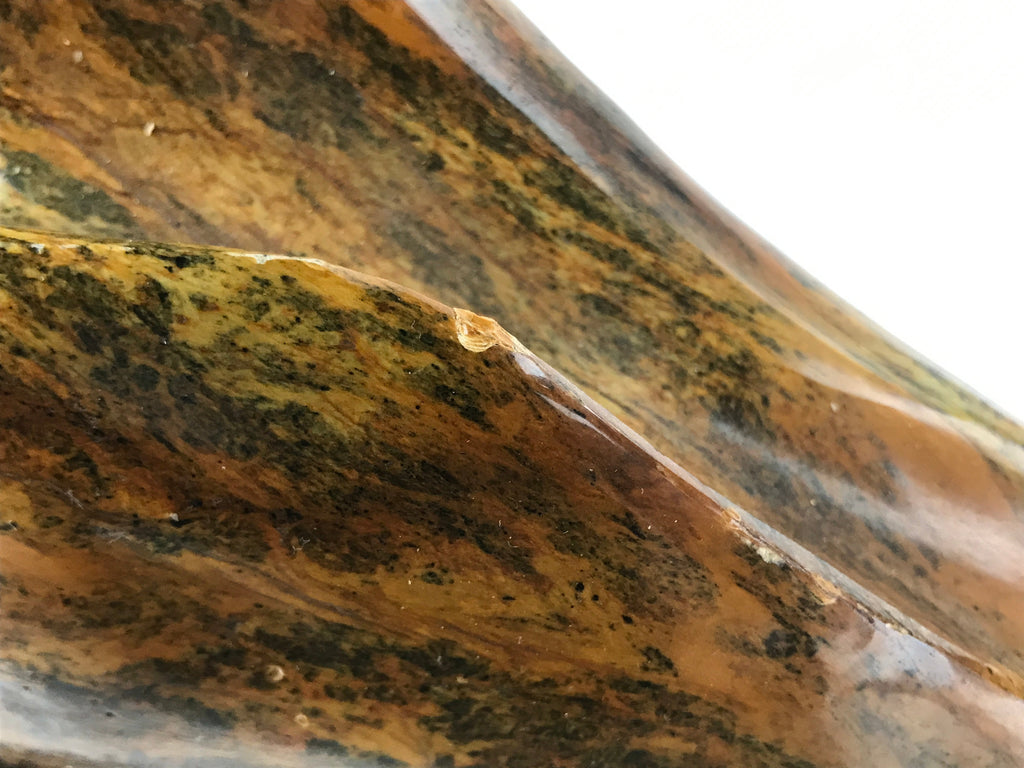 Japanese Viewing Stone Zen Buddhist Suiseki Vtg Jasper Mountain Wood Base JK684