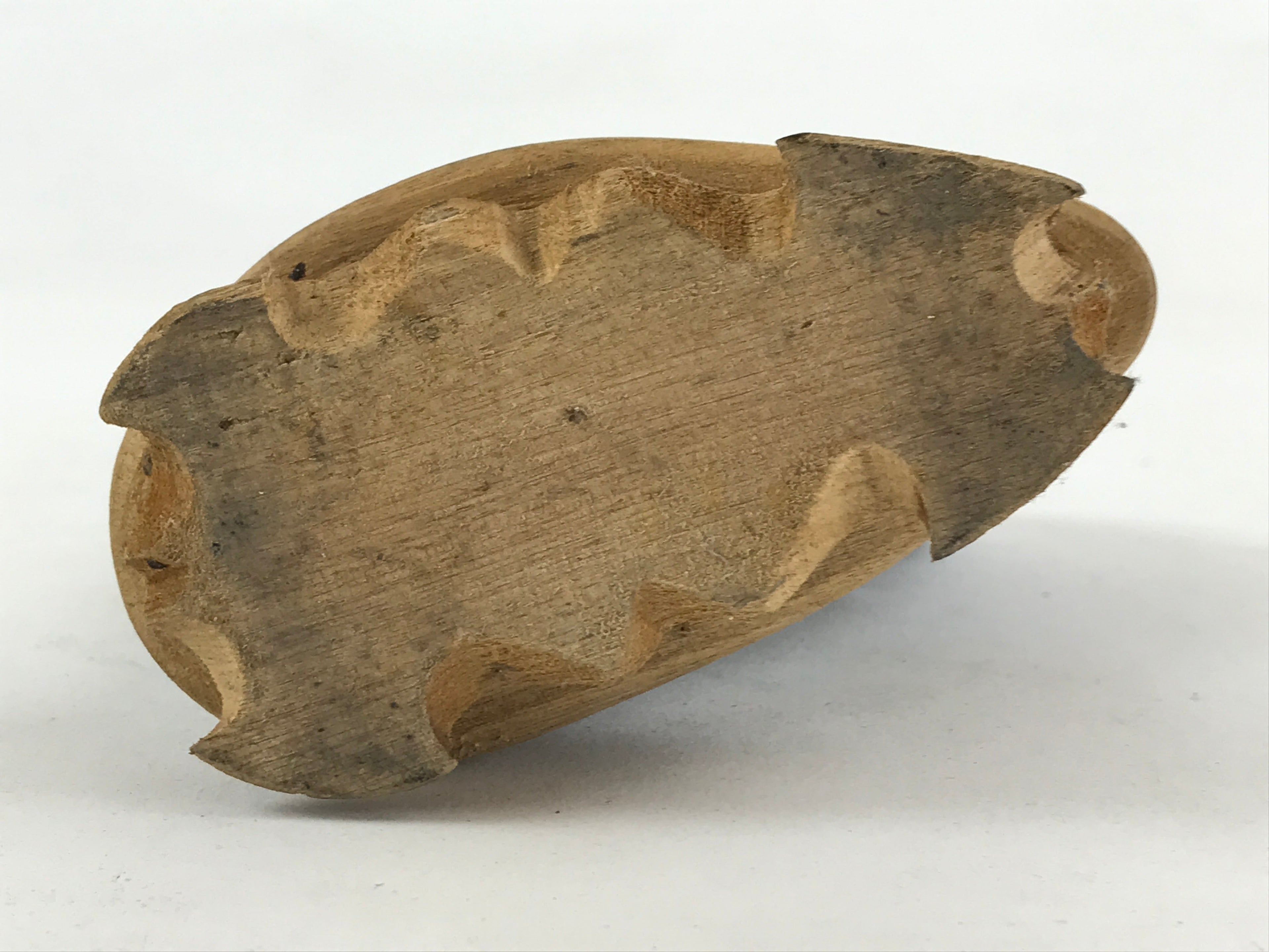 Japanese Viewing Stone Zen Buddhist Vtg Ornament Natural Chrysanthemum BD901