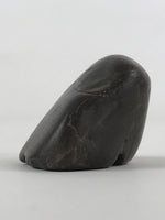 Japanese Viewing Stone Zen Buddhist Vtg Suiseki Characters Small Black JK560