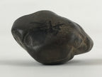 Japanese Viewing Stone Zen Buddhist Vtg Suiseki Characters Small Black JK560