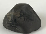 Japanese Viewing Stone Zen Buddhist Vtg Suiseki Characters Small Black JK560