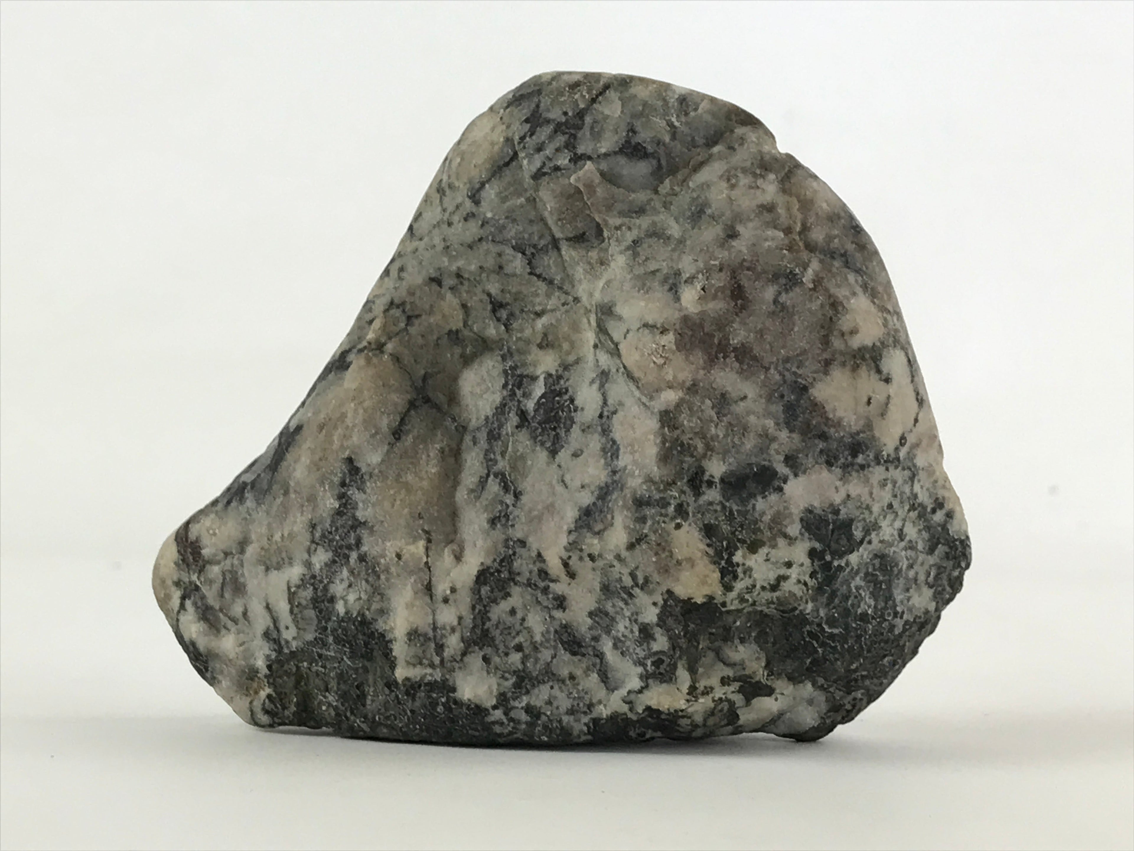 Japanese Viewing Stone Zen Buddhist Vtg Suiseki Radiant White JK558