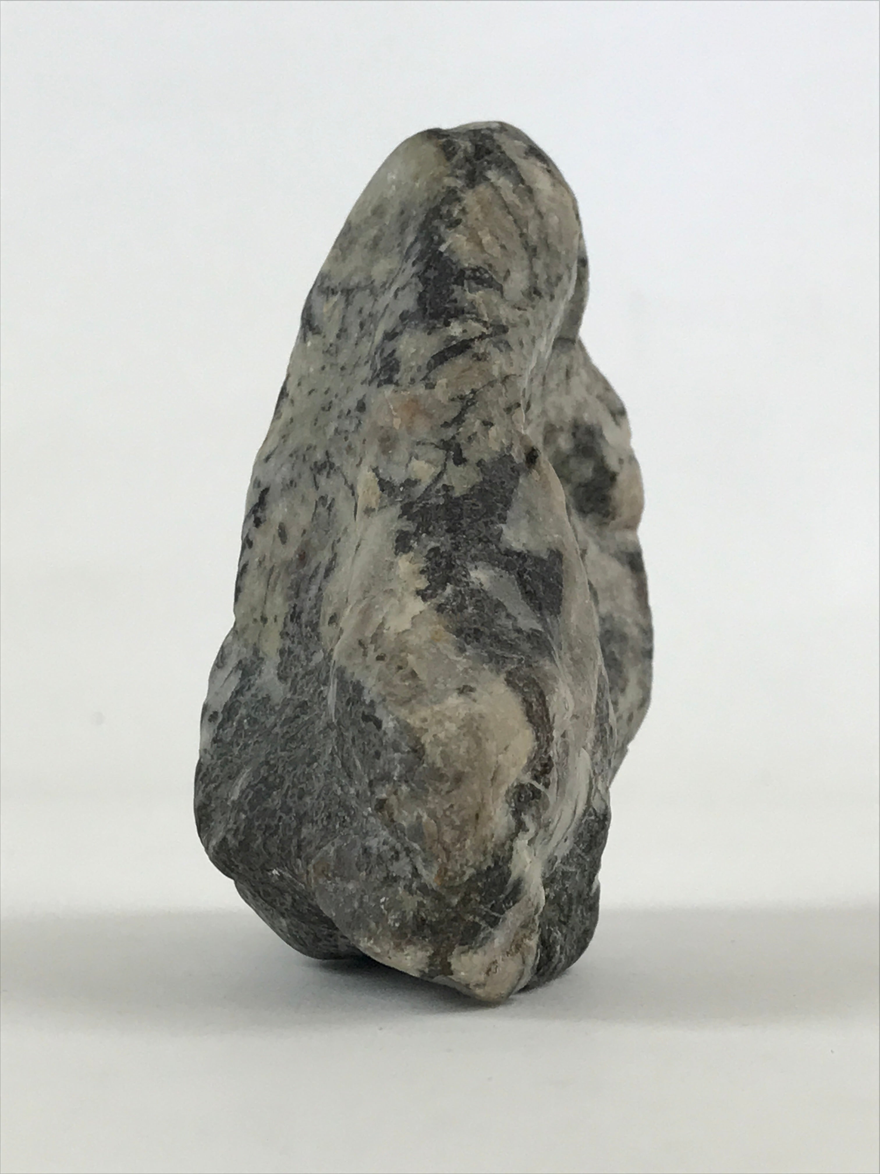 Japanese Viewing Stone Zen Buddhist Vtg Suiseki Radiant White JK558