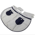 Japanese Vintage-Style Women's Cloth Apron Maekake White Blue Polka Dot MK40