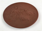 Japanese Vtg Buddha Kanji Character Signature Seal Stamp Sheep Brown BD917