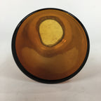 Japanese Vtg Lidded Glass Medicine Bottle Amber Glass Hi-Lex SRG 250 13.5 cm MB1