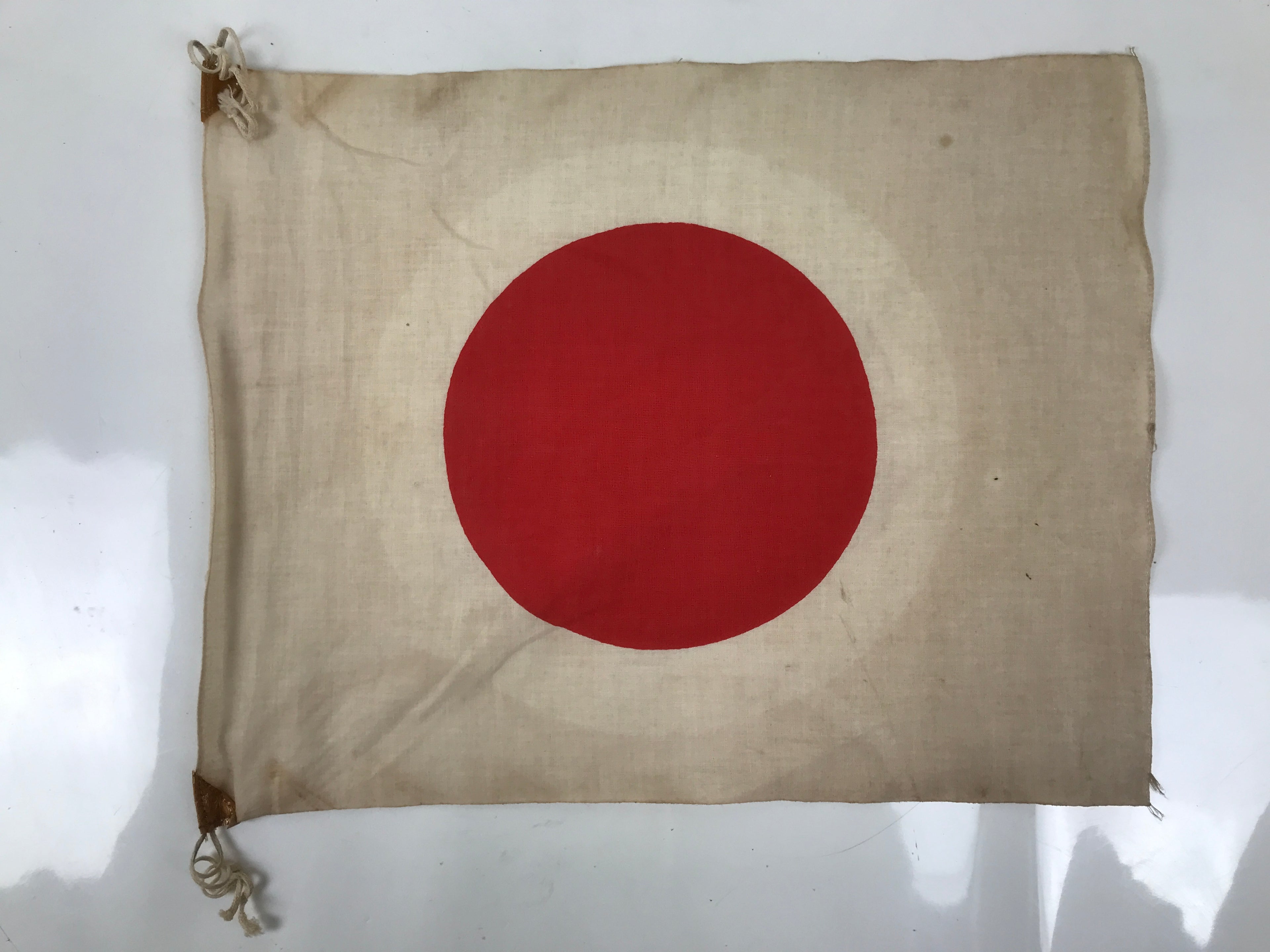 Japanese WWII Aircraft National Flag Vtg Hinomaru Nisshouki Red Sun Fabric JK864