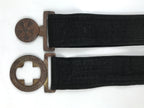 Japanese WWII Firefighter Casual Uniform Belt Vtg Fire Brigade Metal Crest MK18