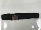 Japanese WWII Firefighter Casual Uniform Belt Vtg Fire Brigade Metal Crest MK19