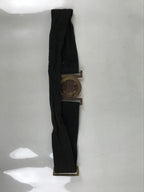 Japanese WWII Firefighter Casual Uniform Belt Vtg Fire Brigade Metal Crest MK20