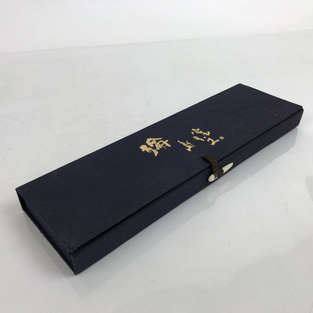 Japanese Wajima Lacquered Wooden Chopstick Pair Set Vtg Black Red Boxed L319