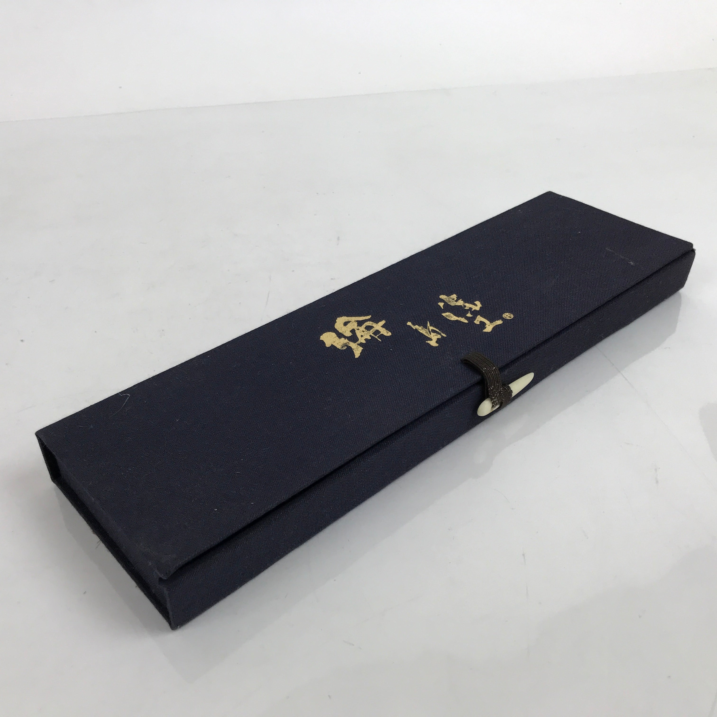 Japanese Wajima Lacquered Wooden Chopstick Pair Set Vtg Black Red Boxed L319