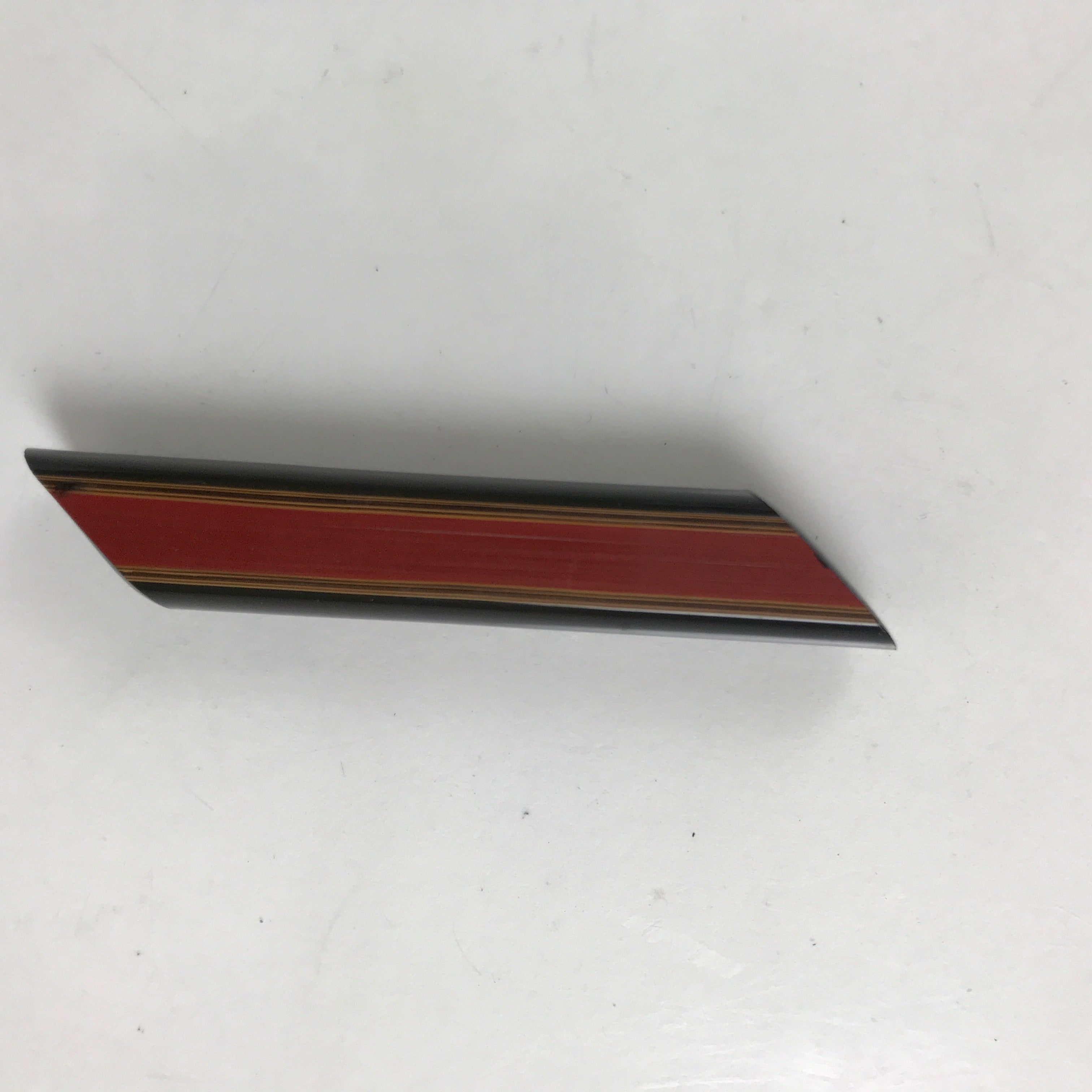 Japanese Wakasa Nuri Lacquered Wooden Chopstick Rest 5 Pcs Vtg Black Red LWB110