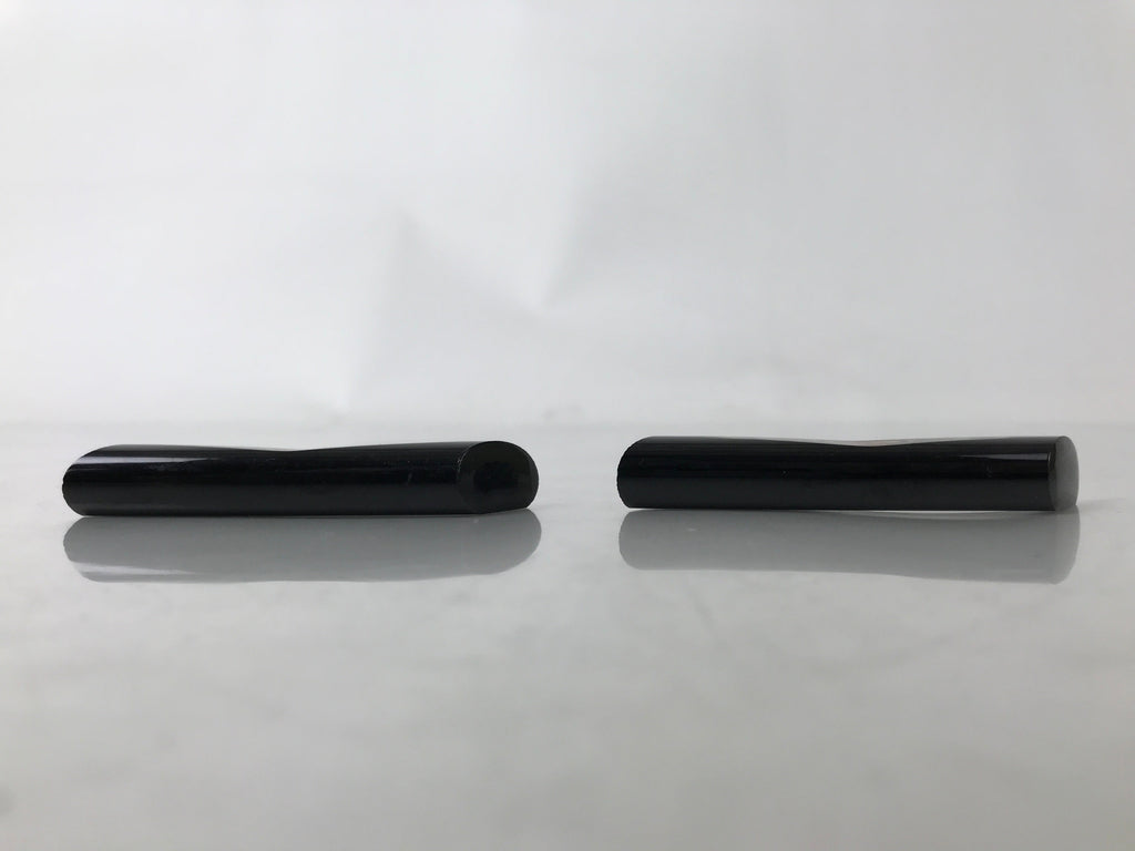 Japanese Wakasa Nuri Lacquered Wooden Chopstick Rest 5 Pcs Vtg Black Red LWB110