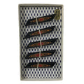 Japanese Wakasa Nuri Lacquered Wooden Chopstick Rest 5 Pcs Vtg Black Red LWB110
