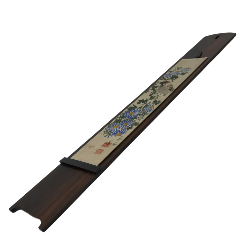 Japanese Wall Hanging Frame Tanzaku-Kake Shikishi Display Art Board Bird FL385