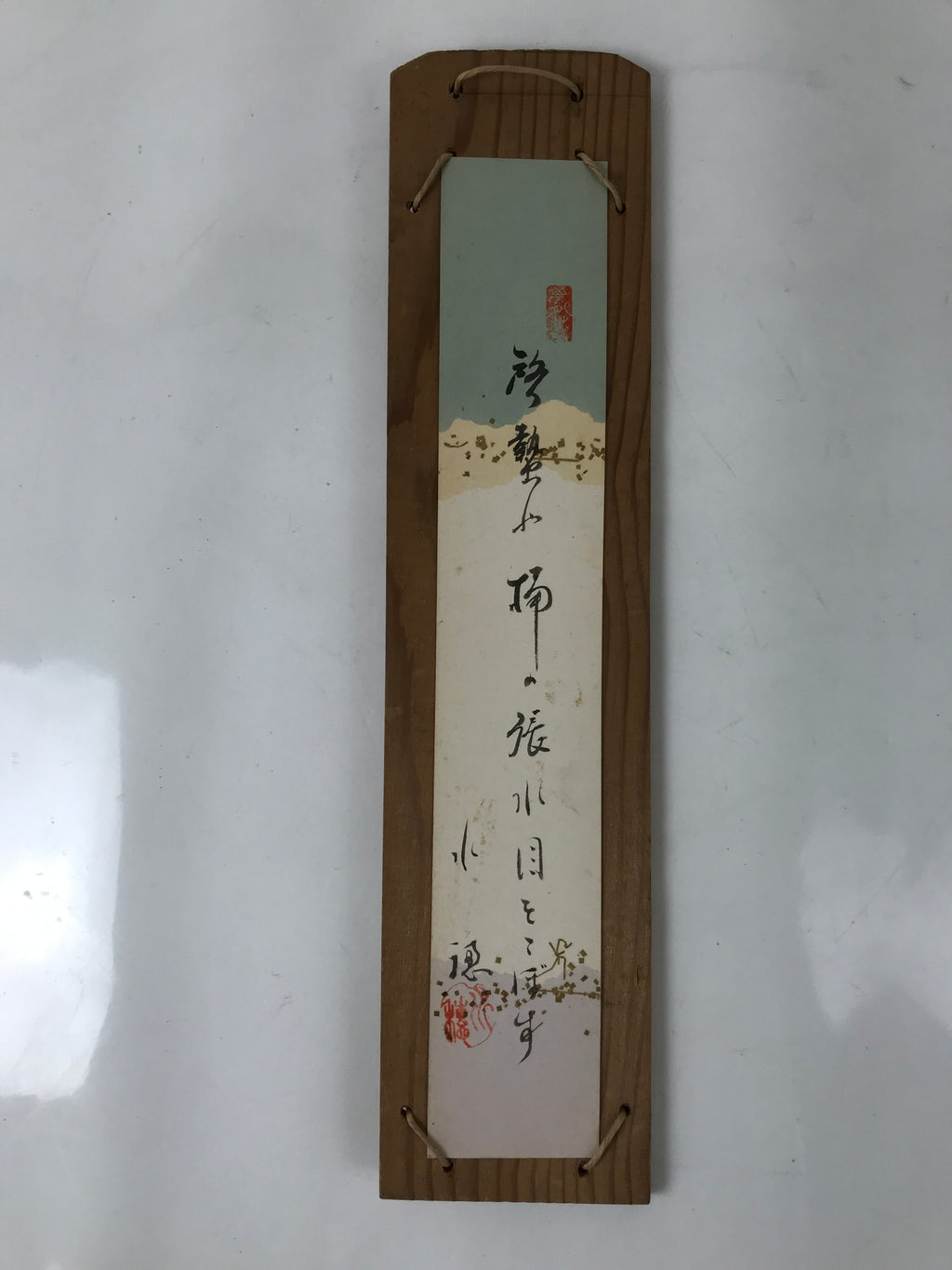 Japanese Wall Hanging Frame Tanzaku-Kake Shikishi Display Art Board Kanji FL386