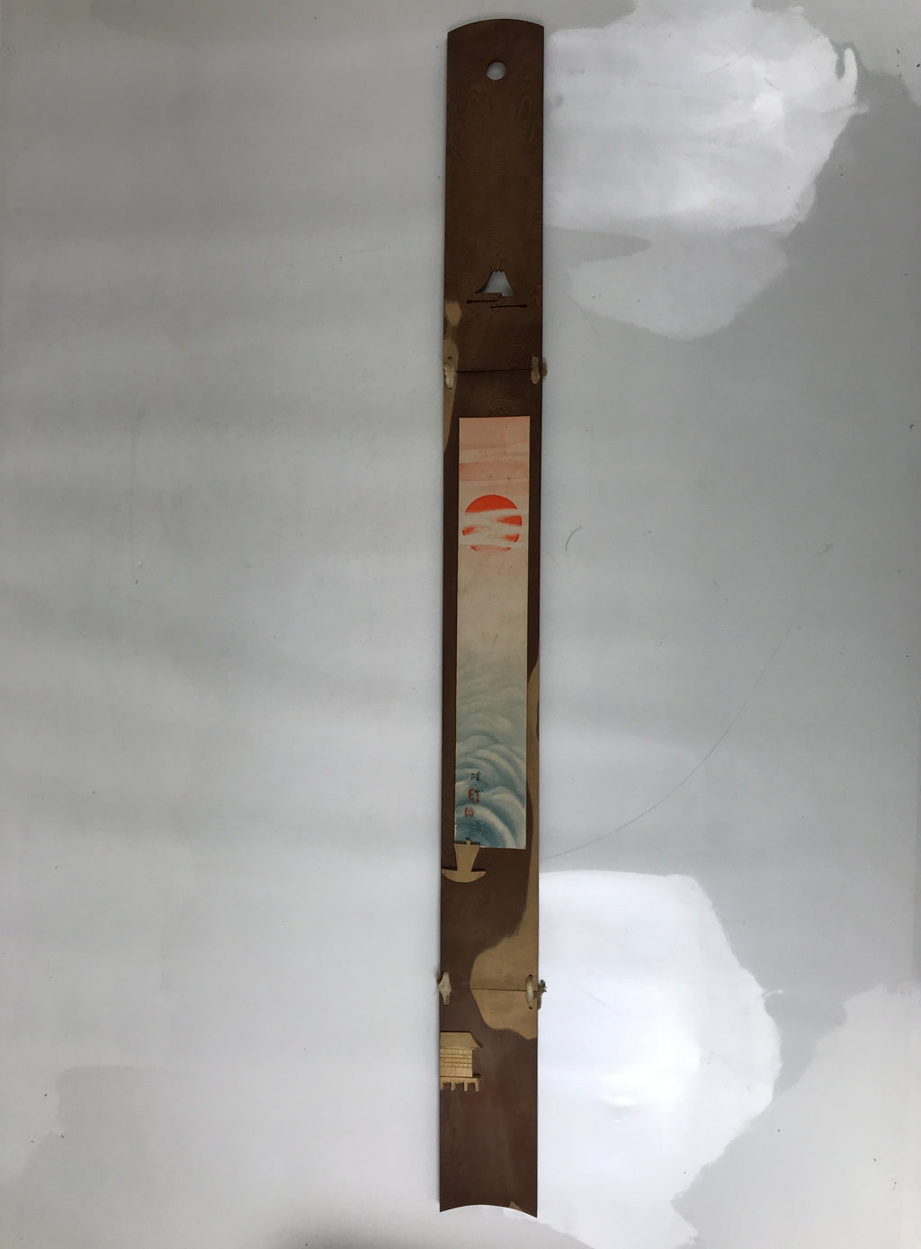 Japanese Wall Hanging Frame Tanzaku-Kake Shikishi Display Art Board Sun FL390