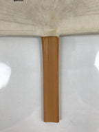 Japanese Washi Paper Fan Sesson Uchiwa Vtg Bamboo Frame Daruma Daishi U130
