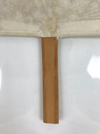 Japanese Washi Paper Fan Sesson Uchiwa Vtg Bamboo Frame Running Horse Uma U125