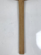 Japanese Washi Paper Fan Uchiwa Bamboo Frame Vtg Morning Glory Furin Summer U190