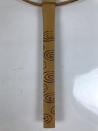 Japanese Washi Paper Fan Uchiwa Bamboo Frame Vtg Morning Glory Furin Summer U190