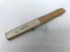 Japanese Washi Paper Folding Fan Sensu Vtg Calligraphy Black Bamboo Frame 4D997