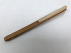 Japanese Washi Paper Folding Fan Vtg Calligraphy Sensu Bamboo Frame Black 4D987