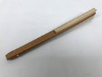Japanese Washi Paper Folding Fan Vtg Calligraphy Sensu Bamboo Frame Black 4D987