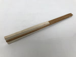 Japanese Washi Paper Folding Fan Vtg Calligraphy Sensu Bamboo Frame Black 4D990