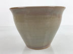 Japanese Water Jar Vtg Mizusashi Tea Ceremony Hagi Ware Green W/ Box PX740