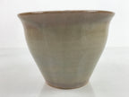 Japanese Water Jar Vtg Mizusashi Tea Ceremony Hagi Ware Green W/ Box PX740
