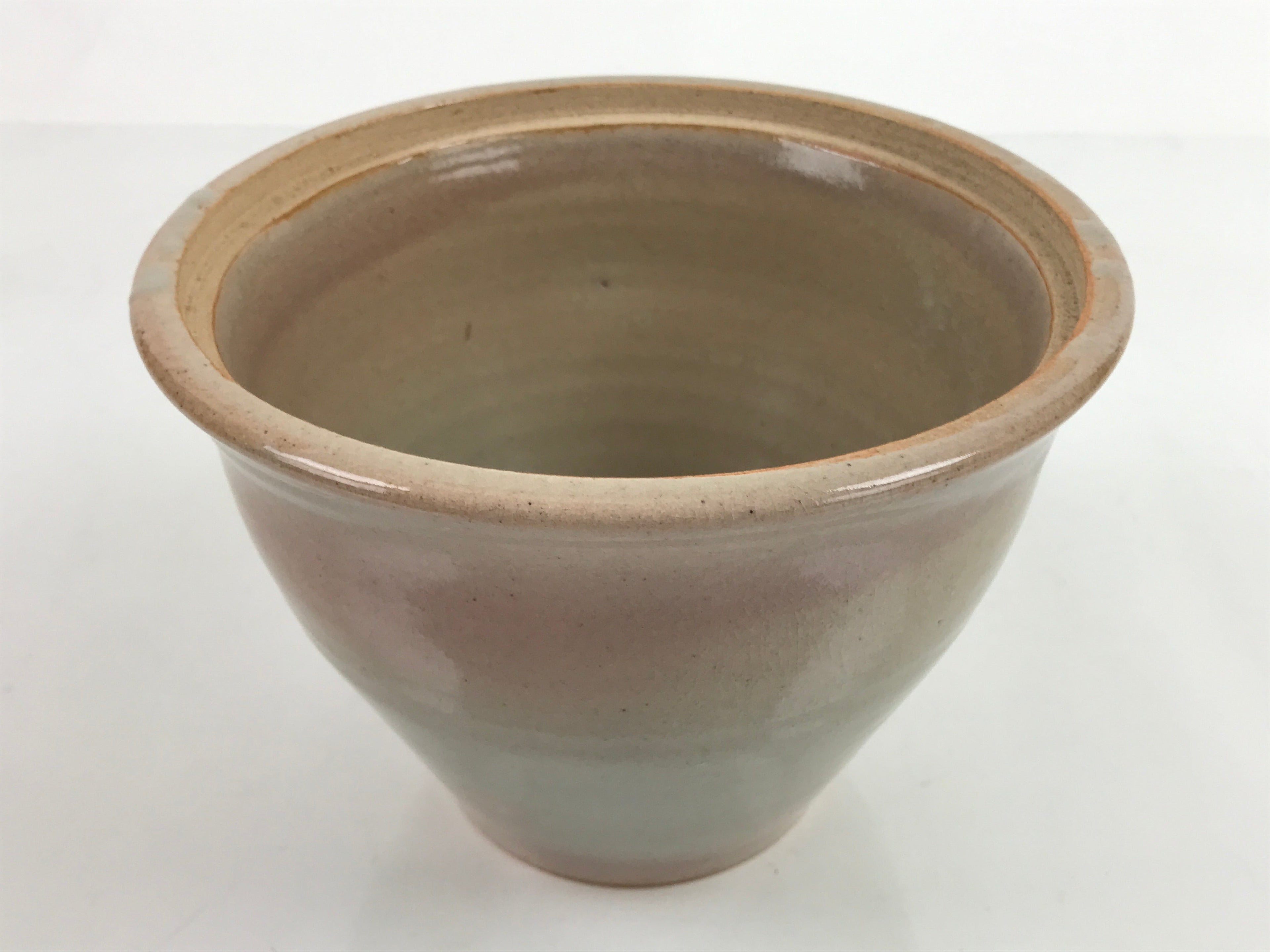 Japanese Water Jar Vtg Mizusashi Tea Ceremony Hagi Ware Green W/ Box PX740