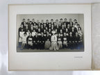 Japanese Wedding Photograph Vtg Kimono Bride Groom Family Showa Black White PH9