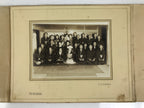Japanese Wedding Photograph Vtg Kimono Bride Groom Family Showa Sepia Tone PH14