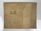 Japanese Wedding Photograph Vtg Kimono Bride Groom Family Showa Sepia Tone PH14