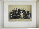 Japanese Wedding Photograph Vtg Kimono Bride Groom Family Showa Sepia Tone PH5