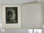 Japanese Wedding Photograph Vtg Traditional Kimono Bride Groom Black White PH6