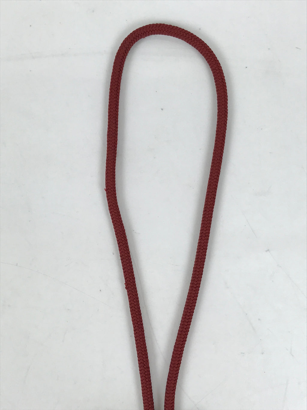 Japanese Western Bolo Loop Tie Vtg Ceramic Shishi Lion Slide Metal Tip Red JK889