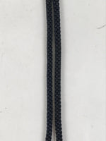 Japanese Western Bolo Loop Tie Vtg Woman Birds Slide Metal Tips Black JK888