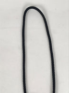Japanese Western Bolo Loop Tie Vtg Woman Birds Slide Metal Tips Black JK888