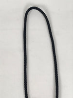 Japanese Western Bolo Loop Tie Vtg Woman Birds Slide Metal Tips Black JK888