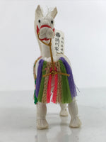 Japanese White Horse Doll Figurine Decoration Vtg Thread Souvenir Zodiac ST6