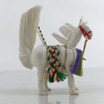 Japanese White Horse Doll Figurine Decoration Vtg Thread Souvenir Zodiac ST6