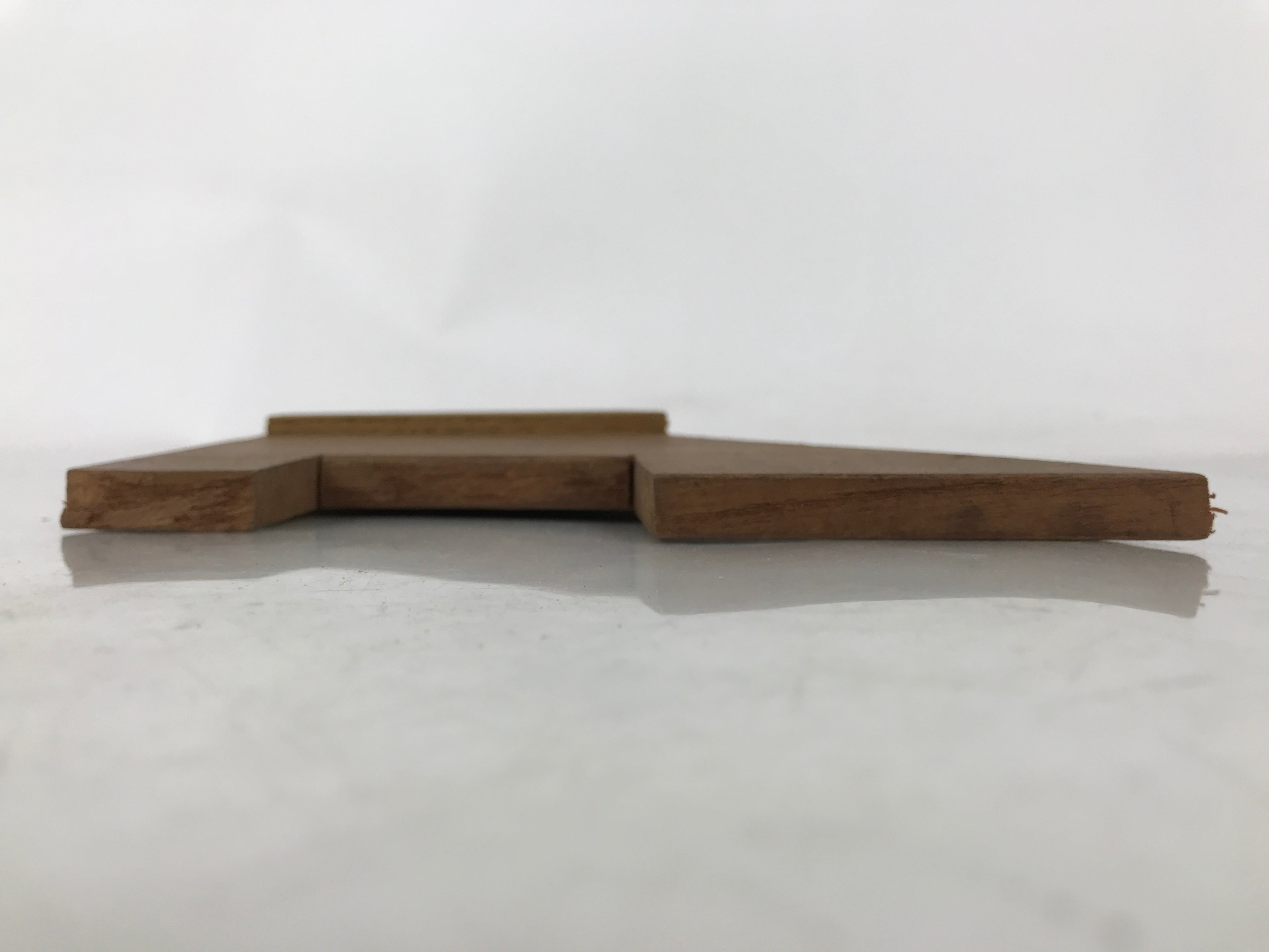 Japanese Wood Angle Ruler Vtg Square Woodworking Carpentry Tool 45degrees T303